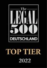 Legal500 Top Kanzlei 2022