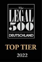 Legal500 Top Tier 2022